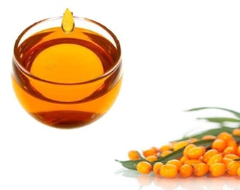 Sea Buckthorn SEED Oil, Unrefined, Cold Pressed, Virgin, Omega Source, 100% Pure, Anti-Aging, 1 fl.oz/ 30ml