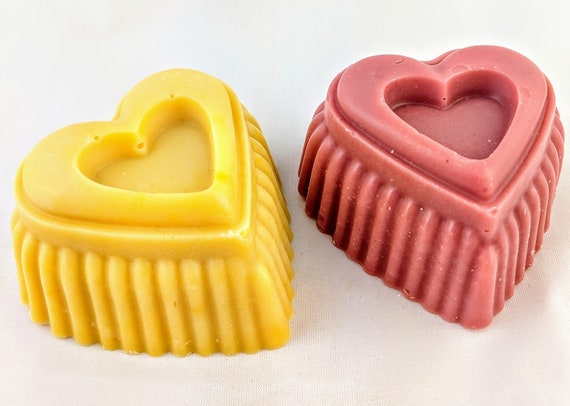 6 Units Heart Silicone Mold, Baking Mold, Jello Mold, Soap Making Molds,  DIY Project Mold, Bath Bomb Mold, Blue Color, Round Mold 