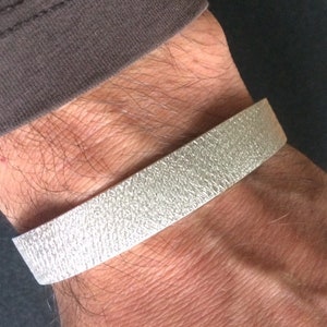 Silver bangle &quot;glitter&quot;, NEW forged bangle solid silver bracelet glittering