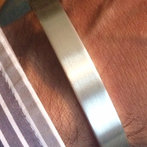 Silver bangle &quot;silk matt&quot;, NEW bangle forged / silver bracelet matt polished [made to measure]