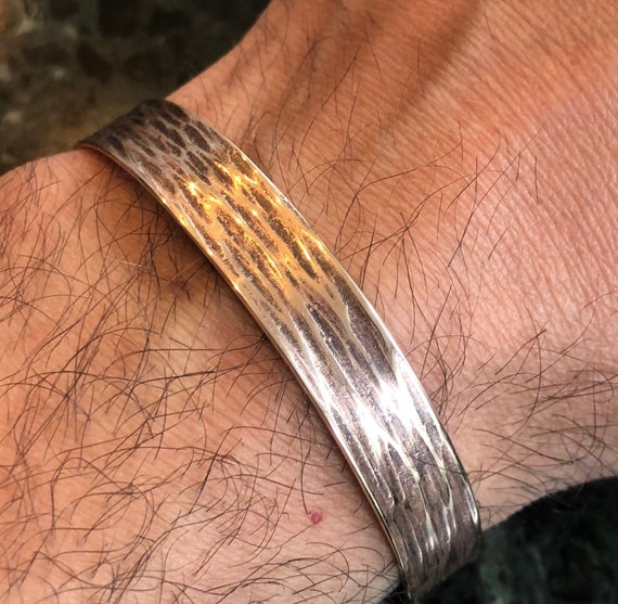 Hammered Sterling Silver Cuff - 