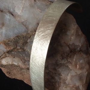 Silver bracelet &quot;Eismatt&quot;, NEW bangle bracelet forged / silver bracelet icematt [made to measure]