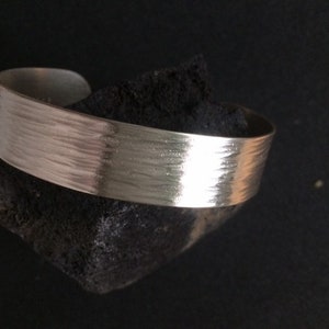 Silver bracelet &quot;tree bark&quot; polished, NEW bracelet forged / silver bracelet barkskin pattern polished [made to measure]