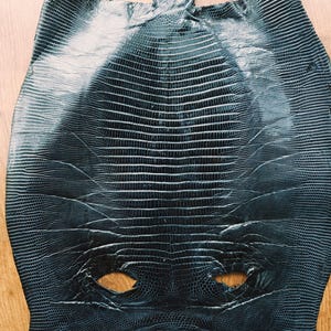 Real lizard skin, Italian genuine iguana leather, exotic leather, super price!