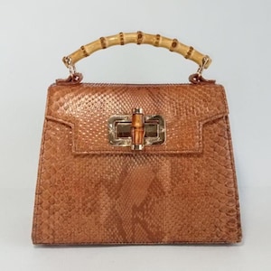 Snake skin Bag, Lady&#39;s purse, Leather bag, Snake skin handbag, Shoulder Bag, Luxury Leather bag, Top-handle bag, crossbody purse