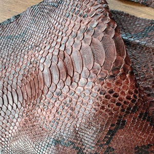 Genuine snake skin, snakeskin leather, exotic leather