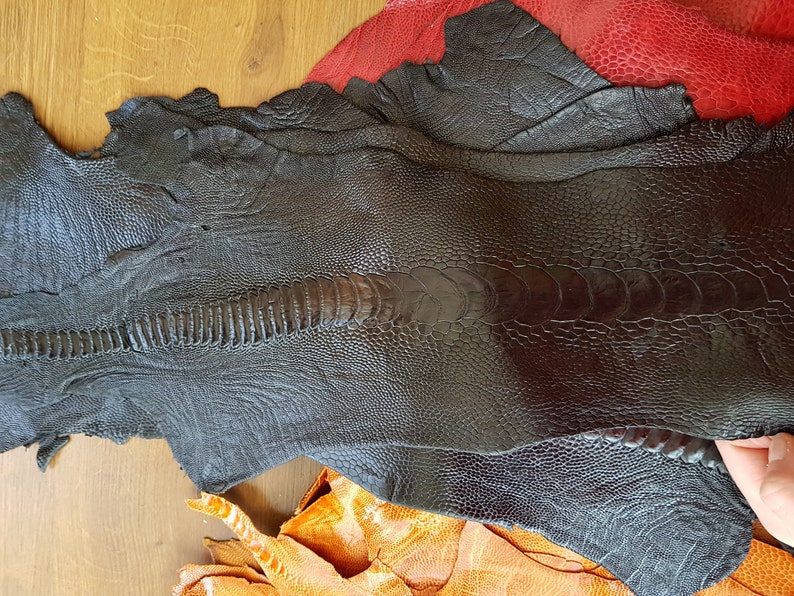 100 genuine ostrich leather ostrich leg skin leather Etsy