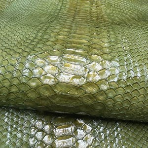Genuine snake skin (non Cites) snakeskin leather, exotic pelle