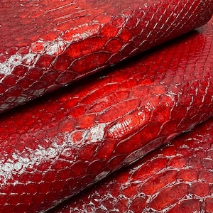 Genuine snake skin (non Cites) snakeskin leather, exotic pelle