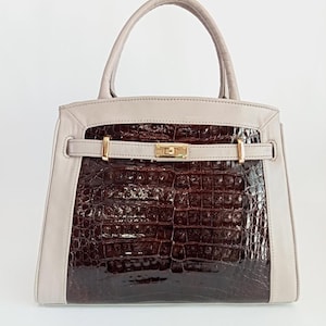 Exotic leather handbag, Tote Bag, Luxury Leather bag, Lady&#39;s exotic skin purse, Leather bag