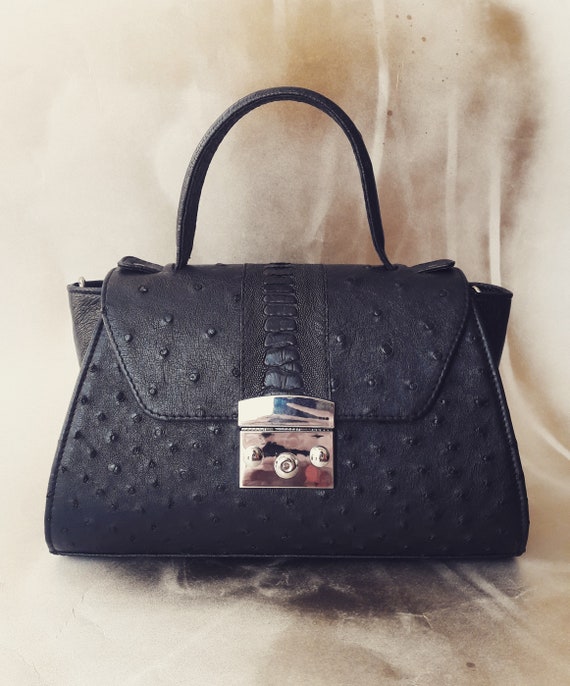 ostrich leather bag