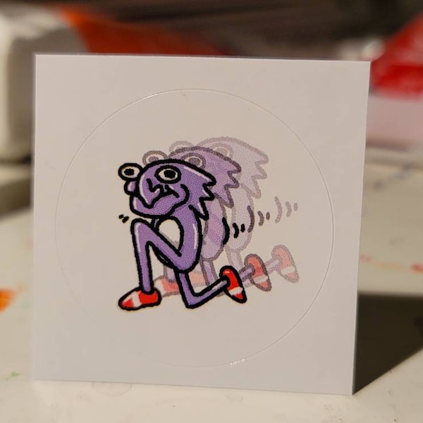 Sonic the Hedgehog Sticker (1.5 x 1.5 Inch Glossy)
