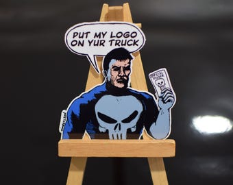 The Punisher Selling Decals Decal (3 x 3 inches) Version 2