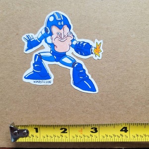 Mega Man Sticker (3 x 3 inch Glossy)