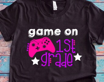 Jeu Sur la chemise de 1ère année, chemise de retour à l'école de filles, chemise de premier jour de l'école de filles, chemise de 1ère catégorie, jeu vidéo retour à la chemise d'école