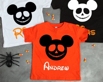 Personalized Mickey Mouse Halloween Shirt, Custom Mickey Halloween Shirt, Custom Disney Halloween Shirt, Not So Scary Halloween Party Shirt