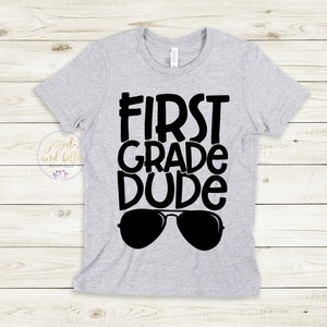 First Grade Dude Raglan, Boys Back to School Shirt, Boys First Day of School Shirt, Boys 1st Grade Shirt, First Day of 1st Grade
