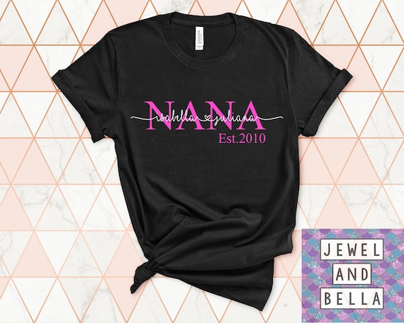 Personalized Grandma Shirts, Custom Grandma Shirts, Personalized Mother's Day Gift, Custom Mother's Day Gift, Nana Gift, Gigi Gift, Oma Gift