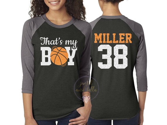 Personalized Glitter Basketball Shirt, Custom Basketball Mom Shirt