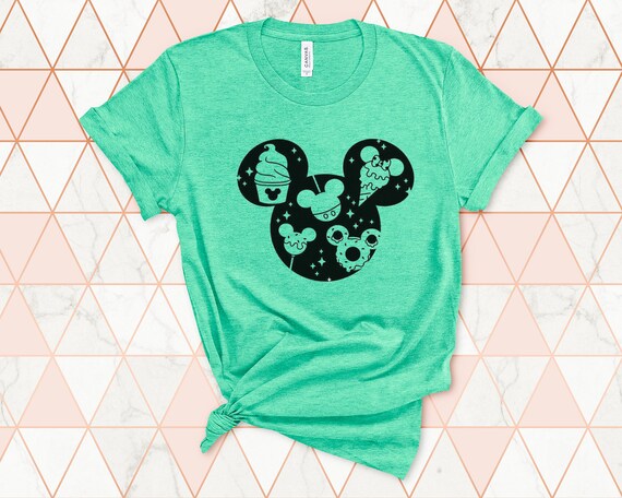 Disney Snacks Mickey Head Shirt