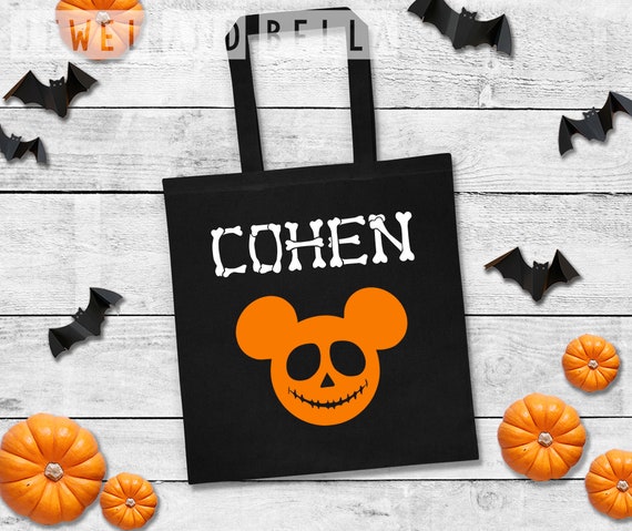 Jack Skellington Mickey Mouse Trick or Treat Tote