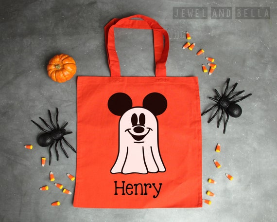 Ghost Mickey Mouse Trick or Treat Tote