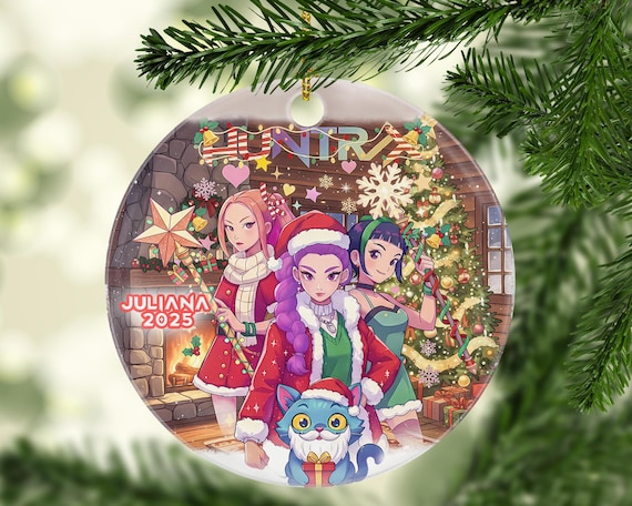 Personalized KPop Demon Hunters Christmas Ornament