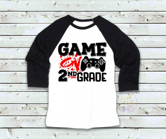 Game On 2nd Grade Raglan