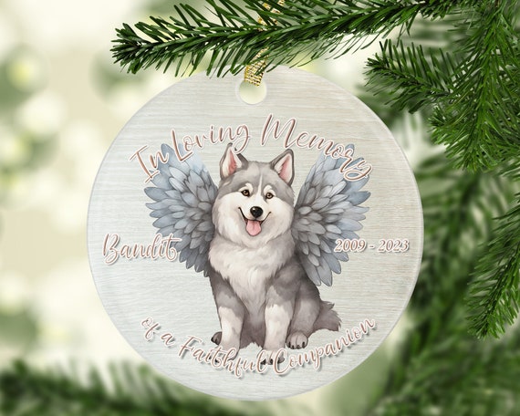 Personalized Husky Memorial Ornament