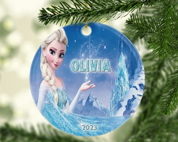 Personalized Elsa Christmas Ornament