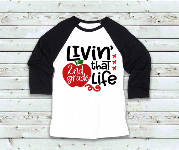 Livin' That 2nd Grade Life Raglan