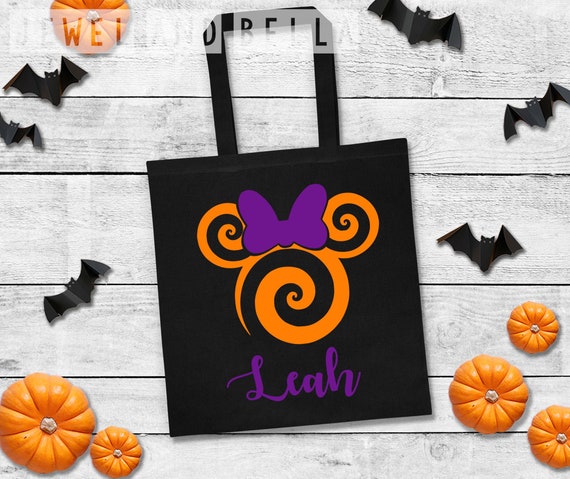 Personalized Minnie Mouse Trick or Treat Tote