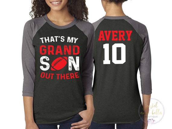 Personalized Football Grandma Shirt, Custom Football Grandma Shirt