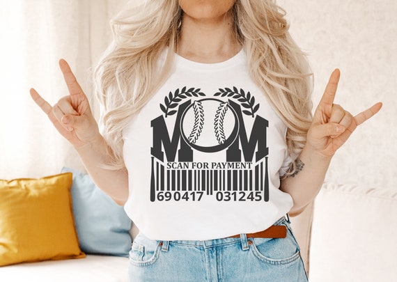 Scan for Payment Baseball Mom Shirt