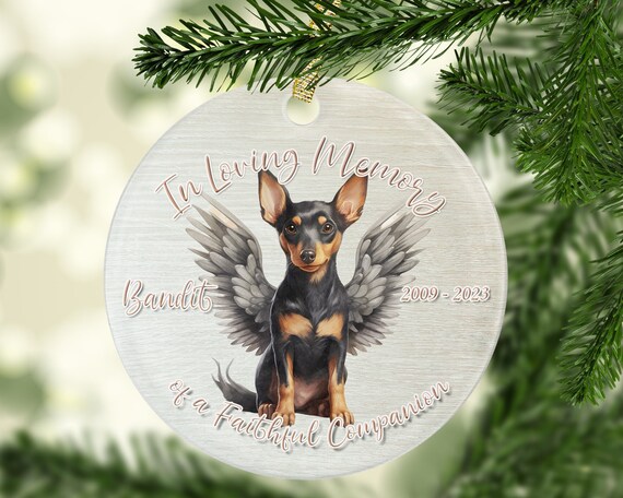 Personalized Doberman Pinscher Memorial Ornament
