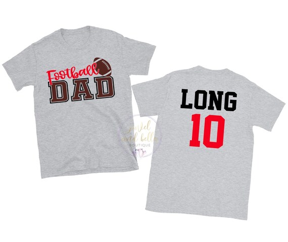 Personalized Football Dad Shirt, Custom Football Dad Shirt, Football Dad Shirts