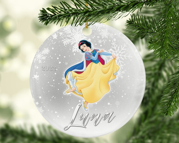 Personalized Snow White Christmas Ornament