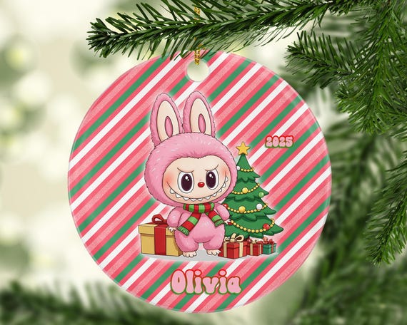 Personalized Labubu Christmas Ornament