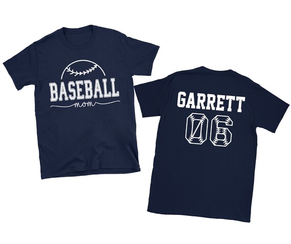 Personalized Baseball Mom Shirt