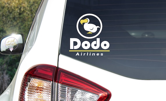 Dodo Airlines Car Window Decal, Animal Crossing Car Decal, Animal Crossing Bumper Sticker, Dodo Airlines Bumper Sticker Animal Crossing Gift