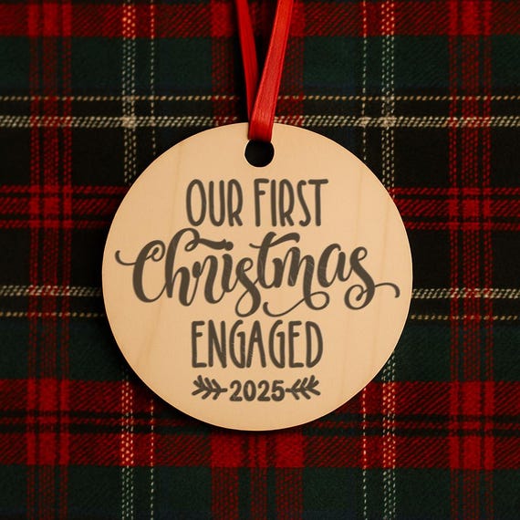 Our First Christmas Engaged Christmas Ornament