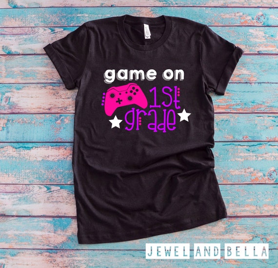 Game On 1st Grade Shirt, Girls Back to School Shirt, Girls First Day of School Shirt, 1st Grade Shirt, Video Game Back to School Shirt