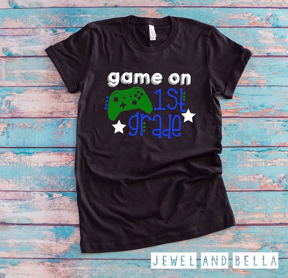 Game On 1st Grade Shirt, Boys Back to School Shirt, Boys First Day of School Shirt, 1st Grade Shirt, Video Game Back to School Shirt
