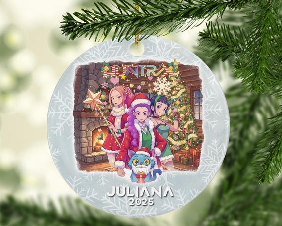 Personalized KPop Demon Hunters Christmas Ornament