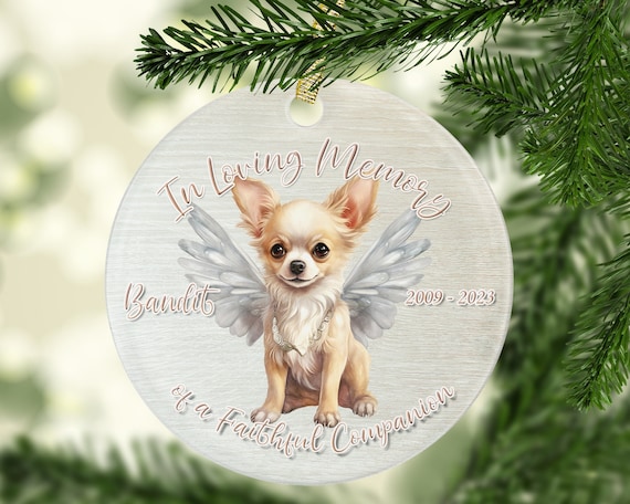 Personalized Chihuahua Memorial Ornament
