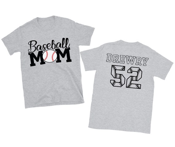 Personalized Baseball Mom Shirt