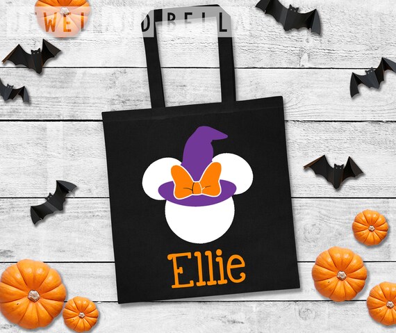 Witch Minnie Mouse Trick or Treat Tote
