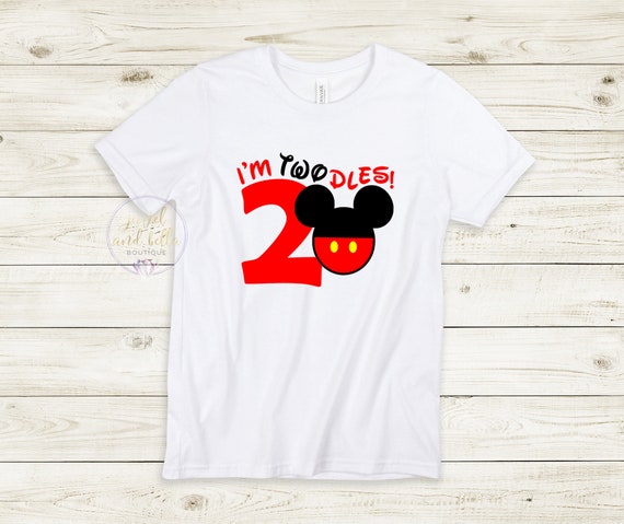 I'm TWOodles Mickey Mouse Birthday Shirt