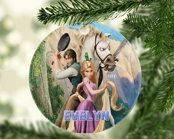 Personalized Rapunzel Christmas Ornament