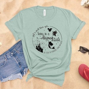 Just a Small Town Girl Living in a Disney World, Plus Size Womens Disney World Shirts, WDW Vacation Shirt, WDW Trip Shirt, Disney Parks Tee